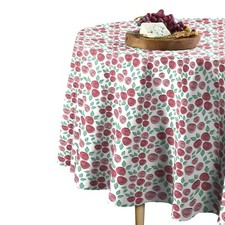 Pink Rose Toss Signature Round Tablecloth Assorted Sizes