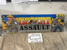 Desert Assault marquee for game cabinet for MVS Neo Geo Arcade Game system