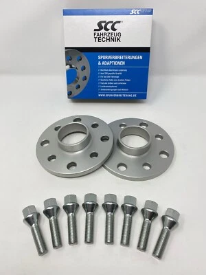 20mm 2x10mm SCC Spurverbreiterung für BMW E30 E21 4x100 Radschrauben Spurplatten - Bild 1 von 4