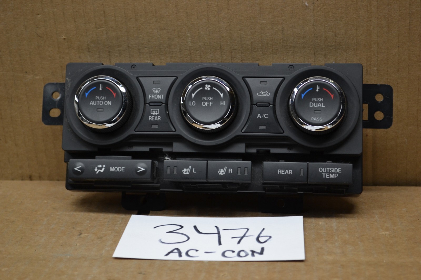 10 11 12 13 14 Mazda CX-9 AC and Heater Control Used Stock #3476-AC 