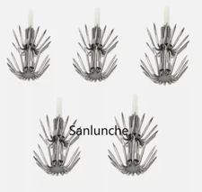 50pcs Double Layers Squid Hooks Spider Hook Squid Jig Fishing Tackle 12-14 Point