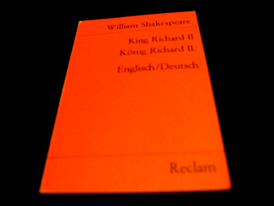 Reclam - William Shakespeare - King Richard II - König II - Englisch/deutsch