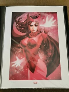 SIDESHOW Scarlet Witch Premium Art Print IAN MACDONALD