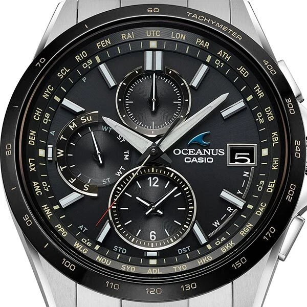 CASIO OCEANUS OCW T2600J 1AJF Black Bluetooth Radio Solar Men s