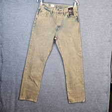 NEW Levi  s Women  s 501 Original Fit High-Rise Straight Leg Med-wash Jeans Sz 28