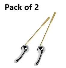 Toilet Tank Flush Lever Handle with Nut # 5335-4  Pack of 2