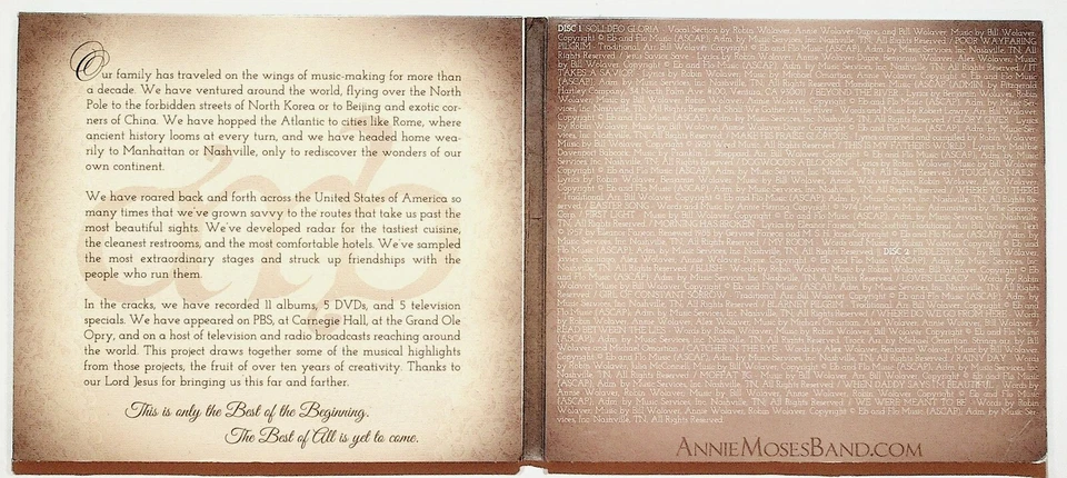 Annie Moses Band The Best Of The Beginning 2 Compact Discs CD Set Foto 2 de 4