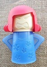 New Angry Mama Microwave Steam Cleaner Red  Blue Out Of Box