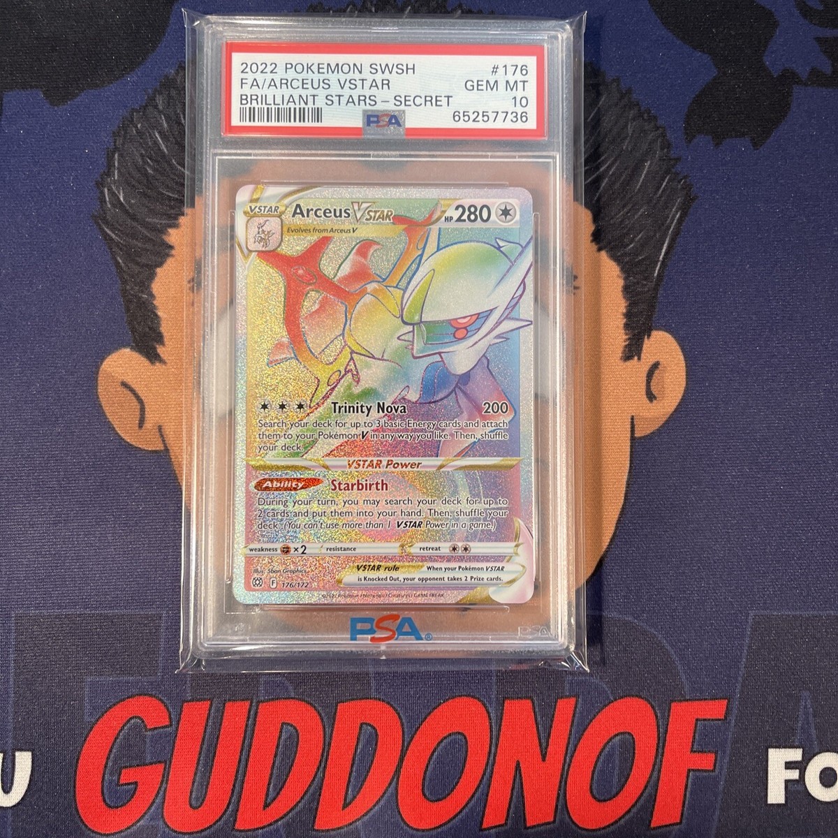 💎PSA 10 GEM MINT 2022 Pokemon Brilliant Stars ARCEUS VSTAR #176