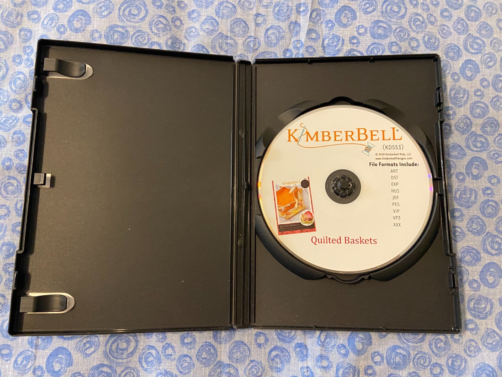 Kimberbell Quilted Baskets Machine Embroidery Design CD, Includes 5