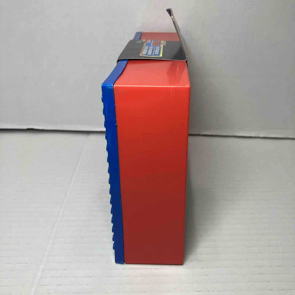 NEW Primary Colors Lego Compatible Building Blocks Travel Storage Play Case - Image 2 of 4