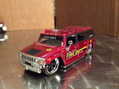  dub city 2003 Hummer fire dept H2 #95  jada 1/64 8+ Loose 