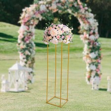 Metal Column Flower Stand Wedding Backdrop Stand Gold Flower Decor Props