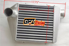 Fmic Universal Aluminum Turbo Tube Intercooler Delta Fin Design 18 X 12