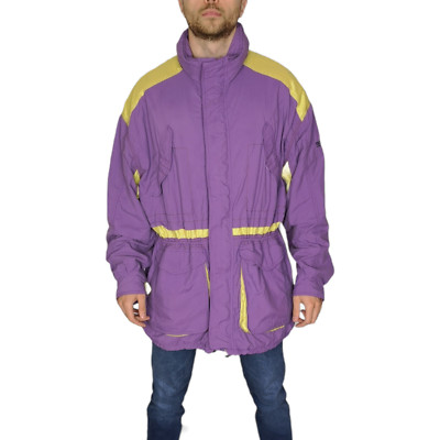90er Adidas Adventure Regenjacke Gr. XL in lila Herren mit Kapuze Adi-Tech 