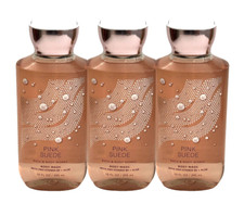 3 BATH BODY WORKS PINK SUEDE SHOWER GEL BODY WASH 10 FL OZ NEW