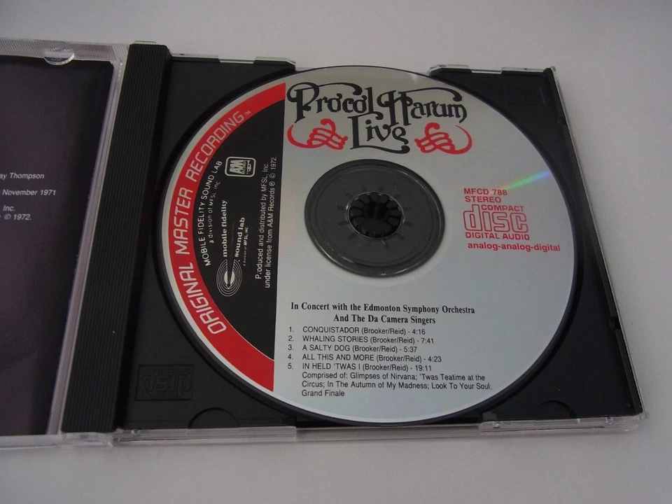 Procol Harum / Live MFSL CD - Bild 3 von 3