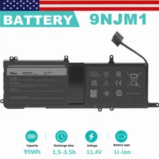 9NJM1 Battery For Dell Alienware 15 R3 R4 17 R4 R5 P31E 01D82 MG2YH 99Wh 11.4V
