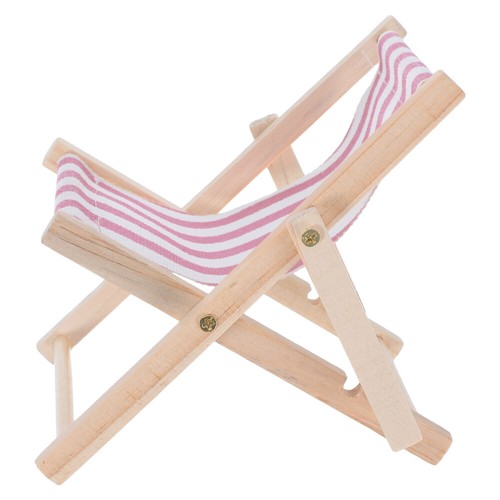 Wooden Ornaments Deck Chair Decoration Office Phone Stand Mobile Holder - 第 1/12 張圖片