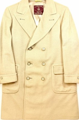 Alpacuna Camel Hair Coat Mens 60% Camel 40% Wool Hughes & Hatcher 42R