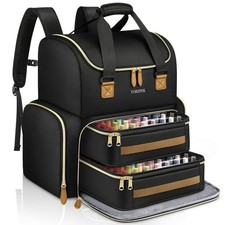 Extra Large Nail Polish Organizer Case Backpack Holds 96 to 100 Bottles 15ml...