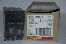 NEW Square D Homeline HOMT1515240 Quad Tandem Circuit Breaker 15 & 40 Amp New