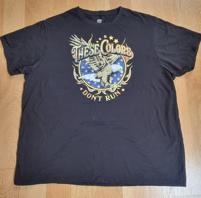 T-Shirt ''These Colors Don't Run'' Patriotic Eagle | Schwarz | 3XL