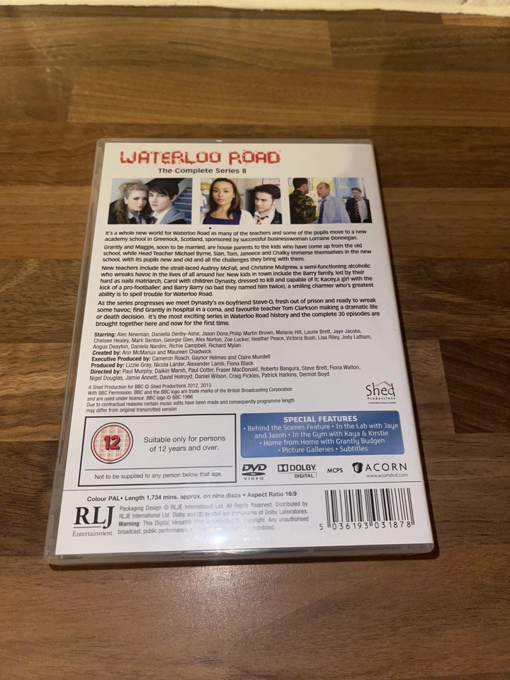 Waterloo Road The Complete Series 8 DVD Boxset School Drama 9 Disc Set - Image 2 of 4