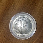 1987 U.S. Mint American Silver Eagle One Dollar 1 oz .999 Silver Coin in Capsule