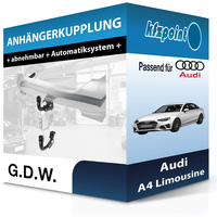 G.D.W. AnhäNgekupplung Abnehmbar Passend für Audi A4 Limousine 05.2015-Jetzt Neu