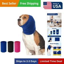 Quiet Ears for Dogs, Dog Ear Muffs Noise Protection Knitted Pet Ears Snood Head