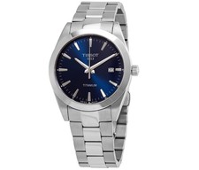 Reloj Tissot Hombre Titanio Cuarzo Esfera Azul - T1274104404100 NUEVO