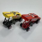 Vtg Hot Wheels 1969 Mongoose Snake Car Drag Racing Set Red Yellow Redline