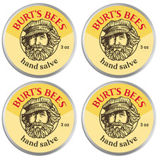 4x Burt's Bees Hand Salve 3 oz Tin 100 Natural Beeswax Moisturizer Bulk 4 Pack