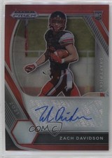 2021 Panini Prizm Draft Picks Red 180/199 Zach Davidson #DPA-ZAD Auto 3hd