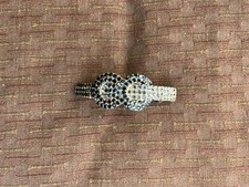 FRENCH BEAUTIFUL WITH CRYSTALS BLACK AND CLEAR BARRETTE