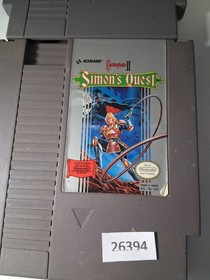 2 retro Nintendo games NES Simon's Quest & Milon's Secret Castle  26394 wt12