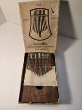 vtg 1966 Hugh Tracey Kalimba Treble 17 Note In Box African Musical Instrument(2)