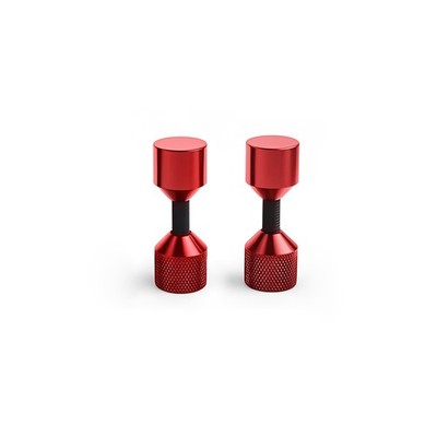 CNWZYMX 2 Pcs Aluminium Two Hole Pins Set - 1-1/8'' Diameter 1-1/8'', Red