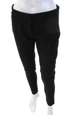 Stella McCartney Womens Ankle Dress Pants Black Wool Blend Size 28