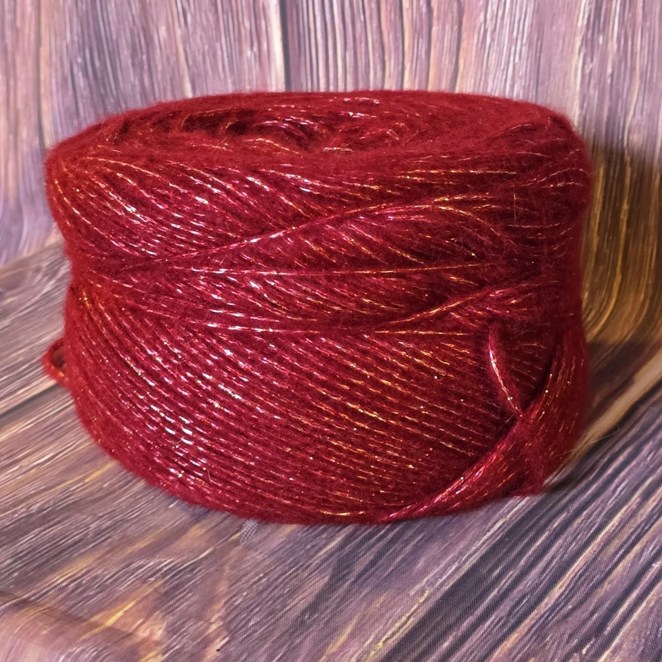 Bolos de cristal Caron marrom vermelho enferrujado descontinuado novo peso penteado - Imagem 2 de 3