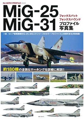 MiG-25 Foxbat MiG-31 Foxhound Profile Photo Book Russian Jet Fighters