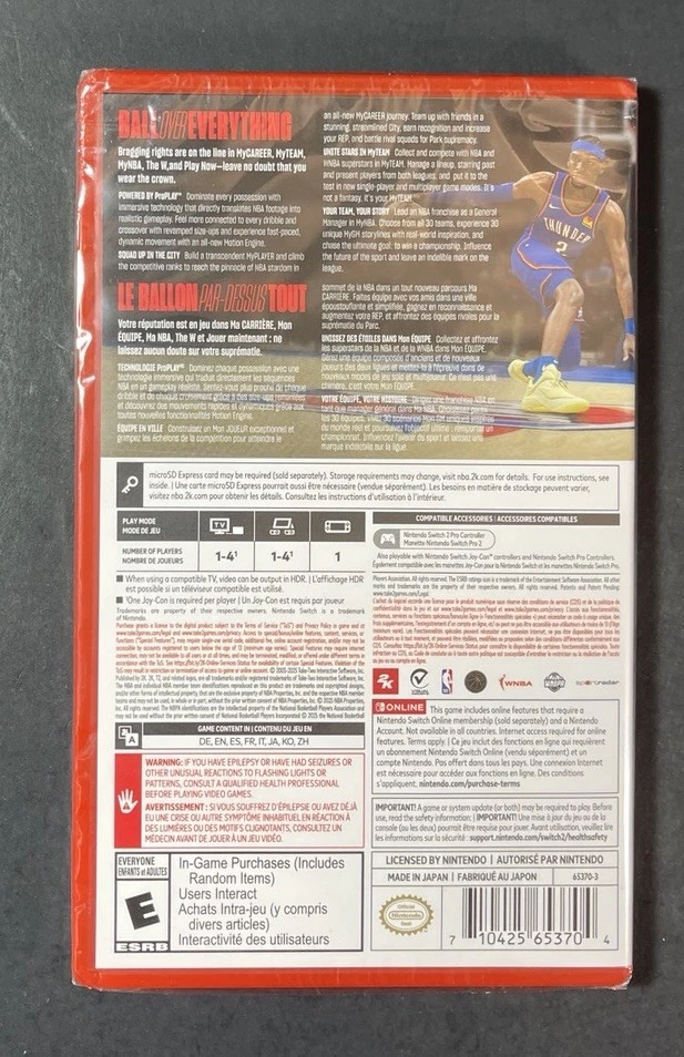 NBA 2K26 [ Game-Key Card] ] (Nintendo Switch 2) NEW - Image 2 of 4