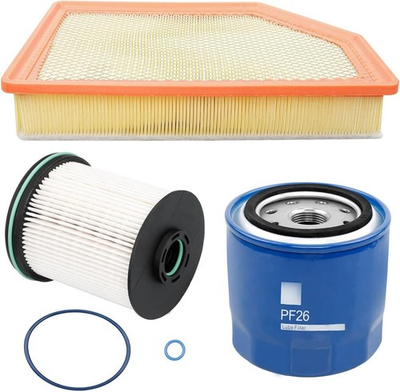 #ad Diesel 6.6L Duramax Filter Kit TP1015 PF26 A3248C 84554703 Fuel Oil Air Filt $76.39