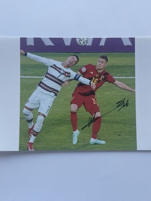 Thorgan Hazard Signiert Foto 10x15 cm Original Autogramm Belgien BVB Dortmund EM