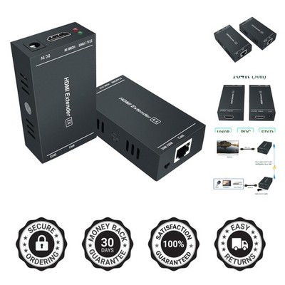 Compact HDMI Extender 1080P@60Hz - Uncompressed Video Transmission Up to 164 Ft