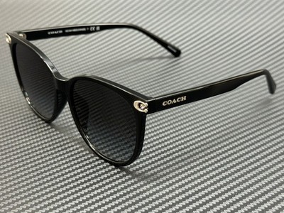 COACH HC8414BD 50023C Black Grey Gradient Women's 57 mm Sunglasses