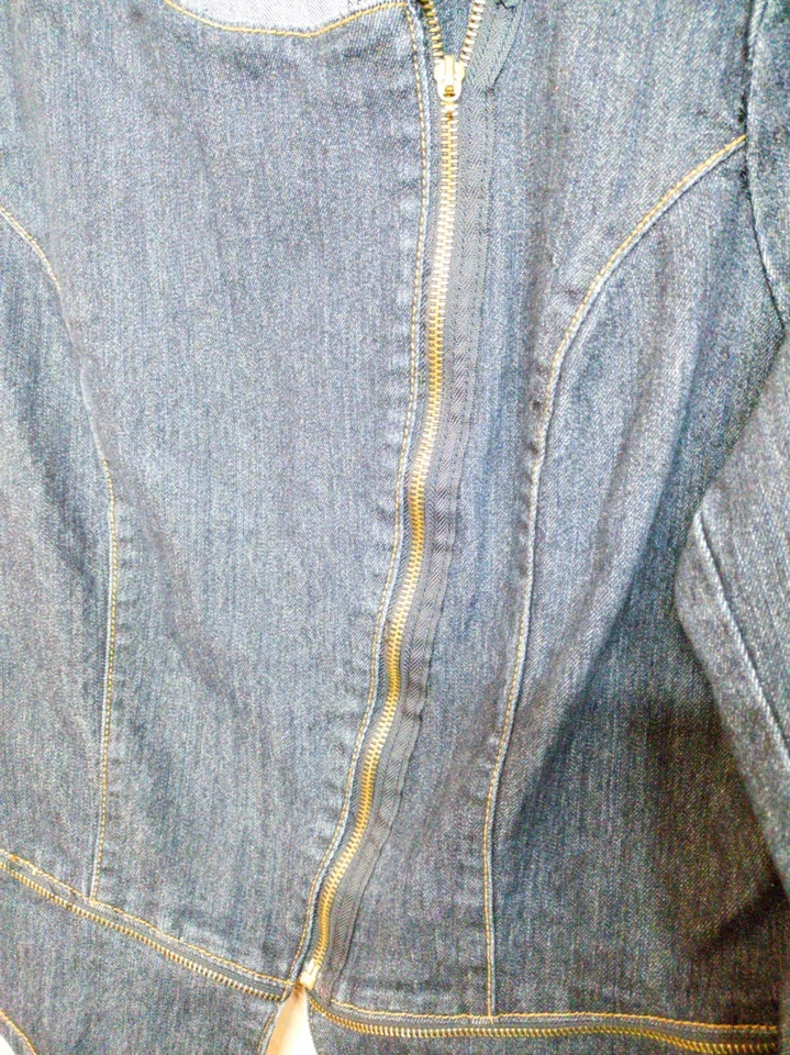 Chaqueta de mezclilla para mujer Nicky Minaj con cremallera talla XL Foto 4 de 4