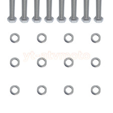 8pcs Exhaust Manifold Bolts Screw Set For Ford F250 F350 7.3l Powerstroke Diesel