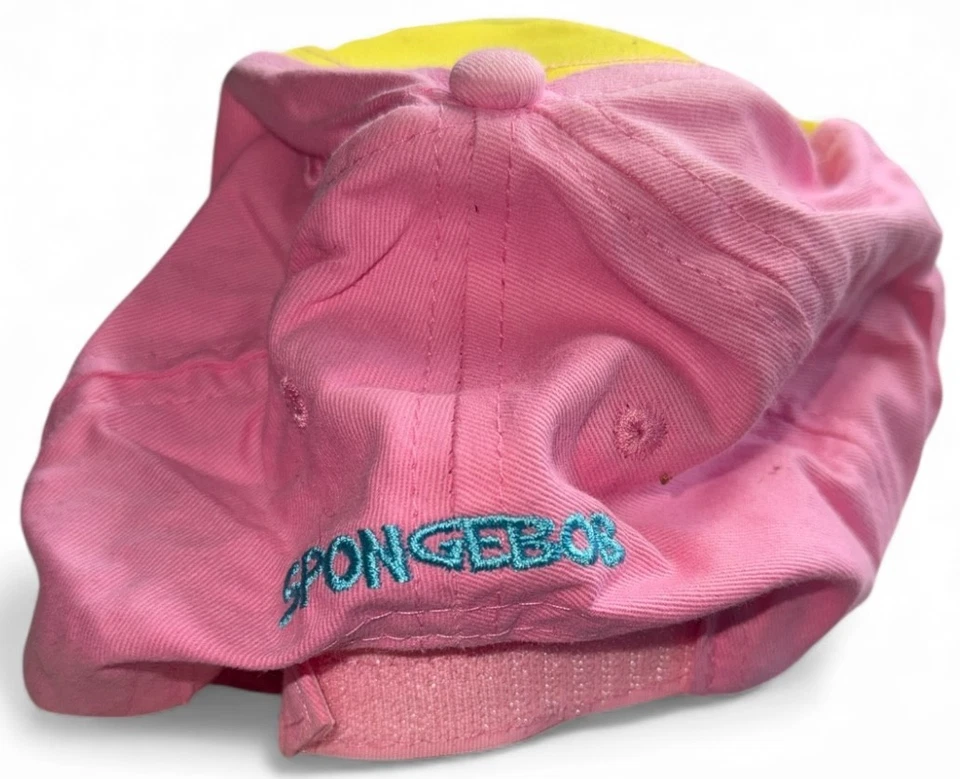 Nickelodeon Spongebob Pink And Yellow Baseball Cap Hat OSFM - Image 3 of 4